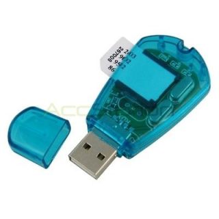 USB Cell Phone Sim Card Reader For Blackberry 8520 8530 9300 9330 9800 