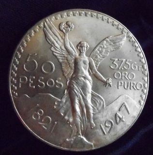 50 pesos gold coin 1947 in North & Central America