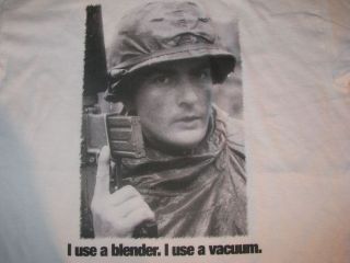 SHIRT Charlie SHEEN Platoon movie Oliver Stone Winning funny size S