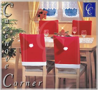   Chair Covers. Xmas Party Table decor. Christmas themed Chair cover