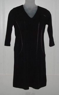 Simply. Chloe Dao Dress With Piping Detail Size S Black