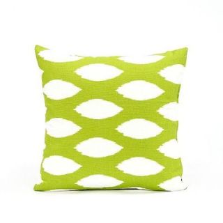 18x18 Chartreuse Ikat Contemporary Accent/Throw Pillow Cover