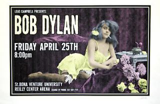 Bob Dylan 1997 Rare Uncle Charlie Silkscreen Concert Poster S/N