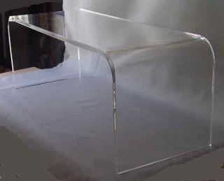 Acrylic Coffee Cocktail Waterfall Table Lucite