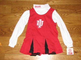 NEW Girls Indiana Hoosiers Cheerleader Dress Size 6 Costume 