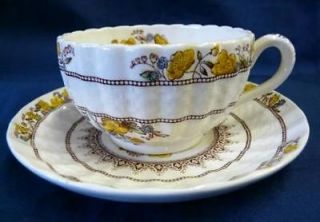 SPODE CHINA BUTTERCUP PATTERN CUP & SAUCER NEW MARK