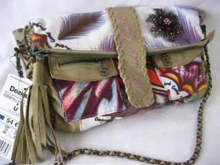 Desigual Bols Mini Kikitaly Embroidered Bag Handbag Across Body 