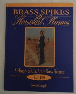 BRASS SPIKES & HORSEHAIR PLUMES, US ARMY DRESS HELMETS 1872 1904 
