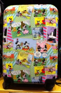 Disney Mickey Mouse Medium Color Cartoon Suitcase Luggage NEW
