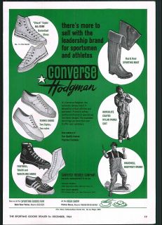 1964 ad Converse All Star Chuck Taylor Basketball Shoes Indian Head 