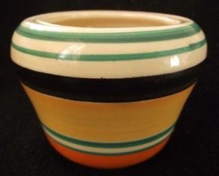 SUPER HAND PAINTED BIZARRE BY CLARICE CLIFF SUGAR BOWL MEASURING 3 