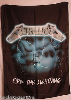 Metallica Ride the Lightning Cloth Textile Poster Flag Tapestry Wall 