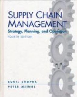   Management by Peter Meindl and Sunil Chopra 2009, Paperback