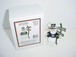   Snowman Hand Painted Holiday Ornament by Memory Company Nascar
