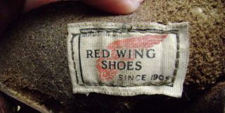 Vintage Red Wing Leather Work Hunting Chukka Mens Boots Size 8.5
