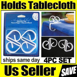 Tablecloth Clips Plastic Table Cloth Clamps Cover Skirt Holder Party 