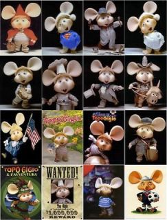 TOPO GIGIO MAGNETS 16PK SET#1 ASSORTED NICE***GREAT COLLECTIBLES***