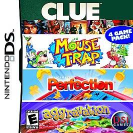Clue / Mouse Trap / Perfection / Aggravation (Nintendo DS, 