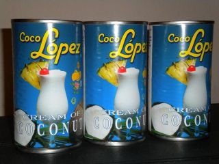 COCO LOPEZ CREAM OF COCONUT FOR COCKTAIL MAKING 3X 425g