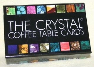 THE CRYSTAL COFFEE TABLE CARDS BY MADE IN EARTH CREATIONS. LOOKS 