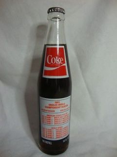 Commemorative Coca Cola Bottle Baltimore Orioles 1983 World Series 