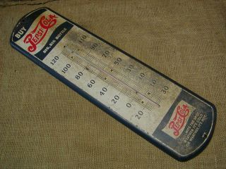 Vintage 1930s Pepsi Thermometer Antique Old Pepsi Cola Sign Soda 