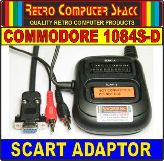 Commodore 1084S D Monitor High Quality RGB Scart Cable Adapter Box