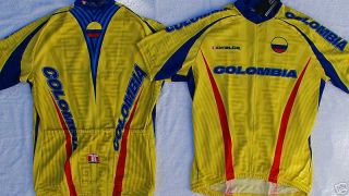COLOMBIA TRICOLOR TEAM CYCLING JERSEY M NEW **