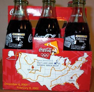 Olympics  Torch Relay, Columbus, Ohio 2002    6 pack coke bottles