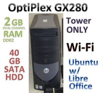   GX280, Mini Tower, Ubuntu & LibreOffice, Desktop Computer Wi Fi, a