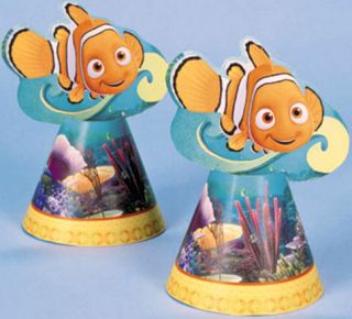 Disney FINDING NEMO PAPER CONE HATS ~ Birthday Party Supplies 