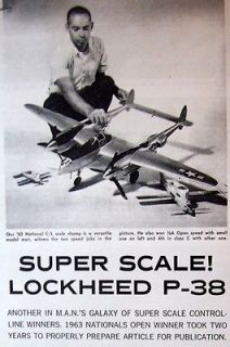   38 Super Scale 52 UC Model Airplane PLANS + Construction Article