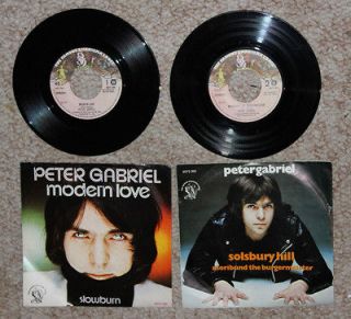 PETER GABRIEL 45 UK 2 records for sale MODERN LOVE & SOLISBURY HILL 