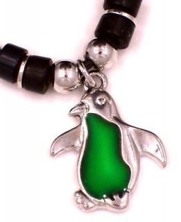 New Mood Color Change Penguin Charm Pendant Necklace