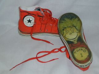 RARE Dr Seuss THING 1 & 2 CONVERSE All Star Chuck Taylor Shoes 
