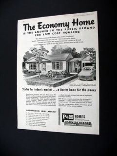 Homes Pre Fab Panelized House Home 1949 print Ad