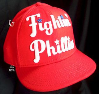   New MLB Philadelphia Fightin Phillies Hat Cap Cooperstown Fitted 8