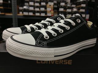CONVERSE ALL STAR CHUCK TAYLOR OX M9166 BLACK/WHITE CANVAS SHOES ALL 