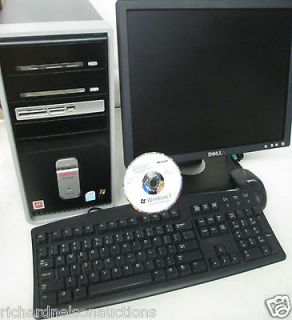 COMPAQ PRESARIO SR1803WM 3.2 GHz TOWER COMPUTER PC WIN 7 1 GB DVDRW 17 