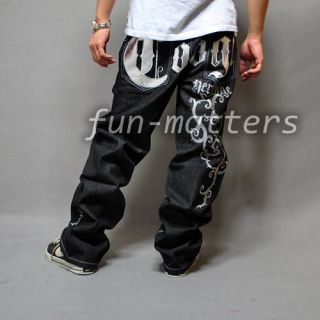 Coogi B BOY Street Dance Abstract C Embroidery Pants Jeans Casual 