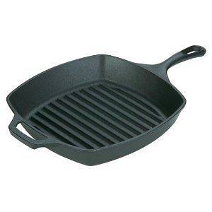   Logic Pre Seasoned Square Grill Pan Griddle Cookware Cook Pan New