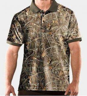 Under Armour Mens Hunt Camouflage Polo 1220616 Realtree Max Size 