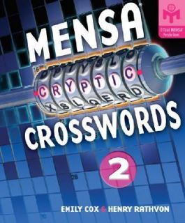Mensa Cryptic Crosswords 2 by Emily Cox and Henry Rathvon 2007 