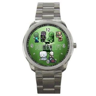 NEW HOT SPORT METAL WATCH MINECRAFT CREEPERS PC GAMES