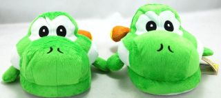 SUPER MARIO BROS. GREEN YOSHI SLIPPERS SHOES 11  FROM 