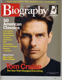 TOM CRUISE Biography Magazine 12/01 FRANK SINATRA OPRAH WINFREY 