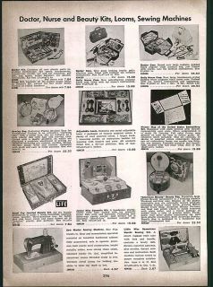 1957 AD Toy Sew Master Sewing Machine Little Miss Seamstress Necchi 