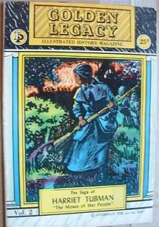 THE SAGA OF HARRIET TUBMAN GOLDEN LEGACY ILLUSTRATED CHILDRENS 