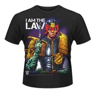 Judge Dredd I Am the Law Official Mens T Shirt