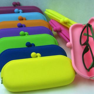   Silicone Pouch Purse Wallet Glasses Cellphone Cosmetic Coin Bag Case